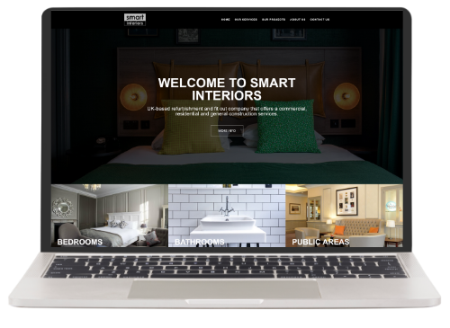 website for an interior design company Smart Interiors